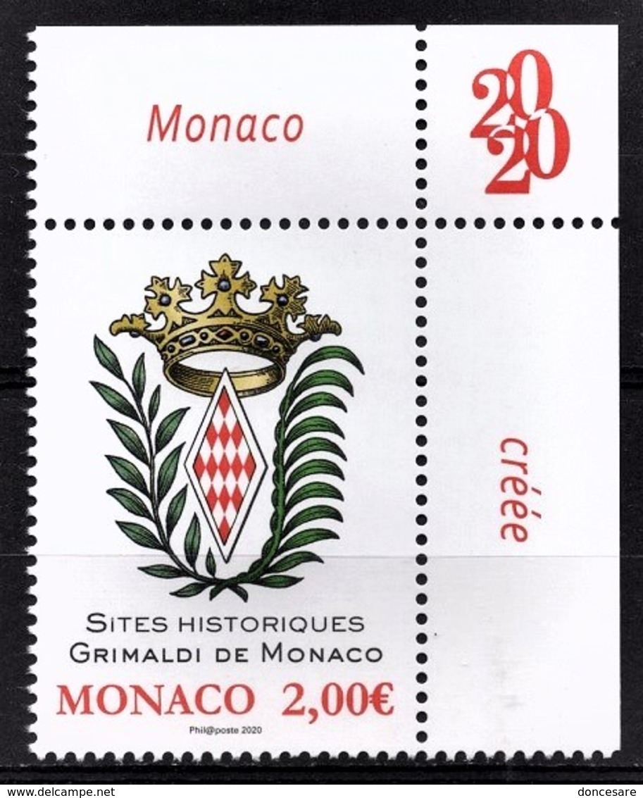 MONACO 2020 - Y.T. N° 3141 / SITES HISTORIQUES GRIMALDI DE MONACO - NEUF ** - Unused Stamps