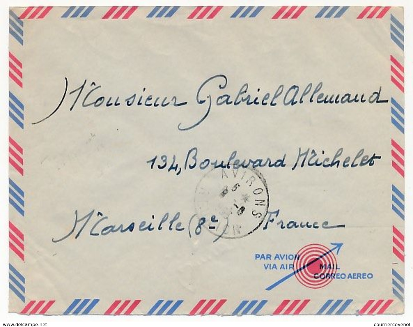 REUNION - Enveloppe Affr 8f/40 Pic Du Midi - Avirons Réunion - 8/8/1953 - Covers & Documents