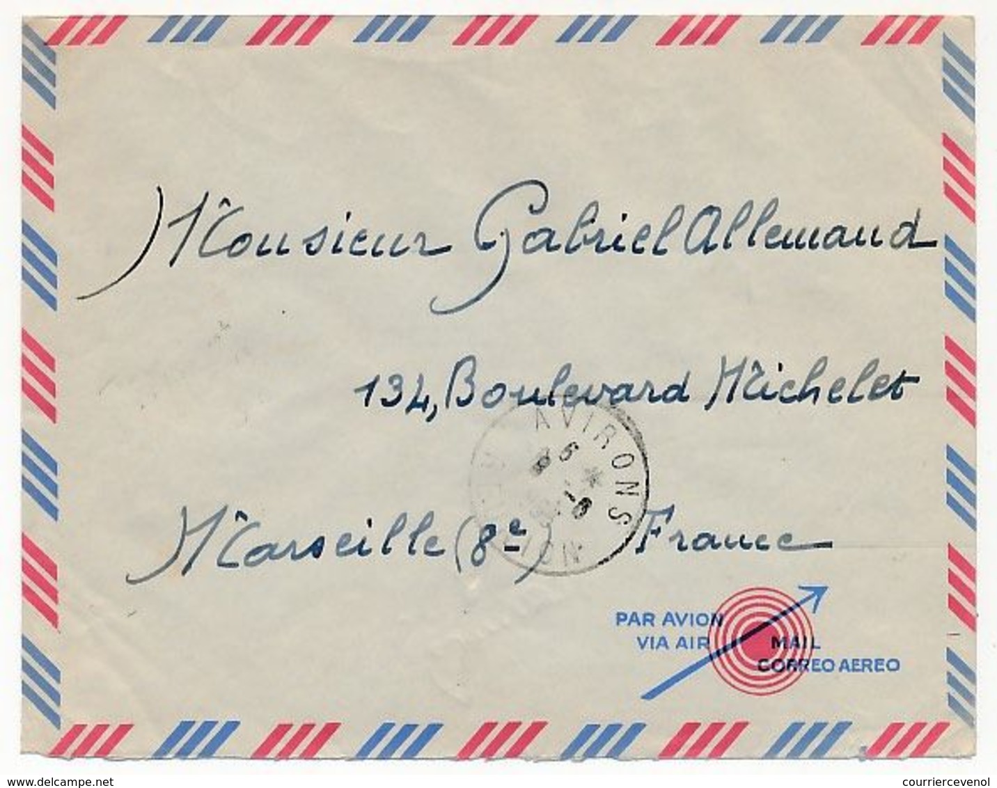 REUNION - Enveloppe Affr 8f/40 Pic Du Midi - Avirons Réunion - 8/8/1953 - Storia Postale