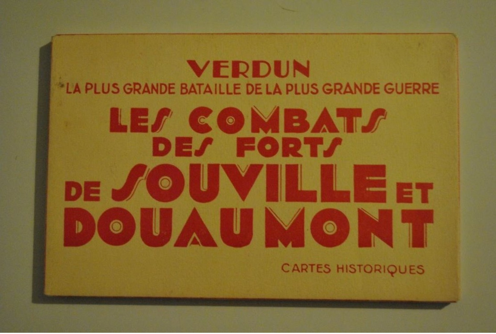 55 Verdun Les Combats Des Forts De Souville Et Douamont Carnet ( La Plus Grande Bataille De La Plus Grande Guerre ) - Verdun