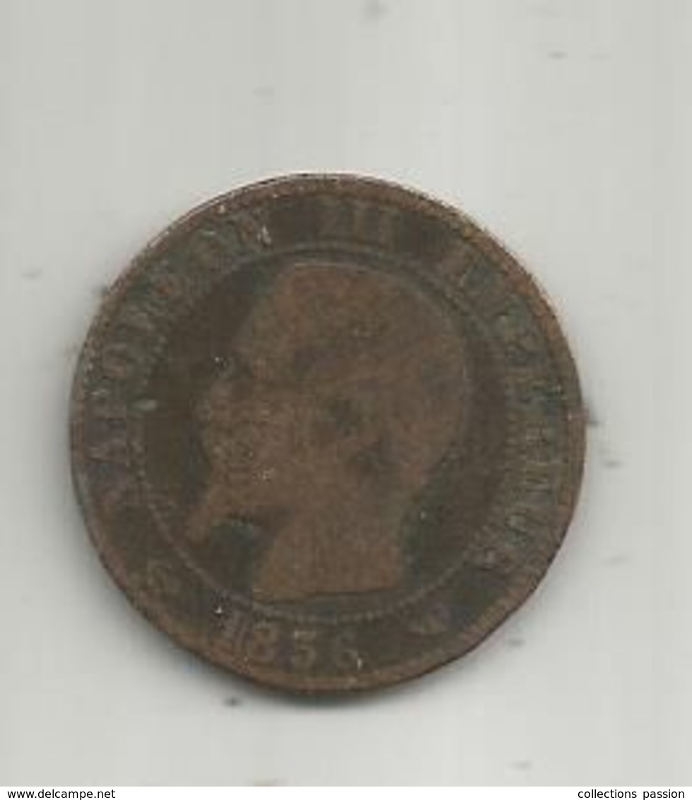 Monnaie, 5 CENTIMES ,NAPOLEON III, 1856 W , 2 Scans - 5 Centimes