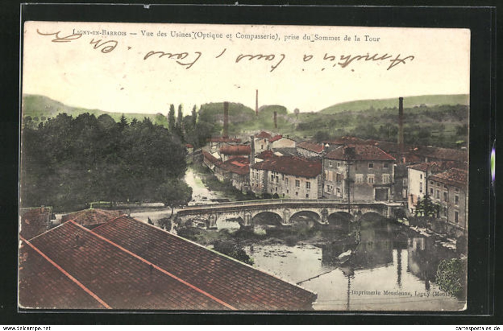 CPA Ligny-en-Barrois, Vue Des Usines, Prise Du Sommet De La Tour - Ligny En Barrois