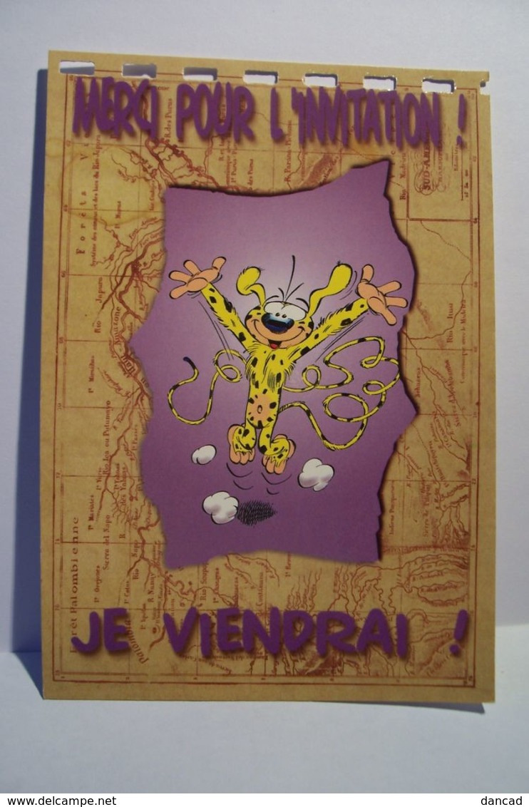 MARSUPILAMI   - Merci Pour L'Invitation !  - ( Pas De Reflet Sur L'original ) - Bandes Dessinées