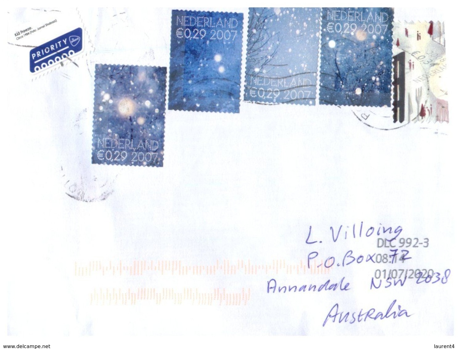 (D 14) Netherlands To Australia Cover With Stamps - Unclassified