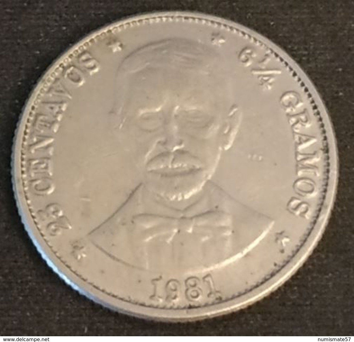 REPUBLIQUE DOMINICAINE - 25 CENTAVOS 1981 - KM 51 - Dominican Republic - Dominicaine