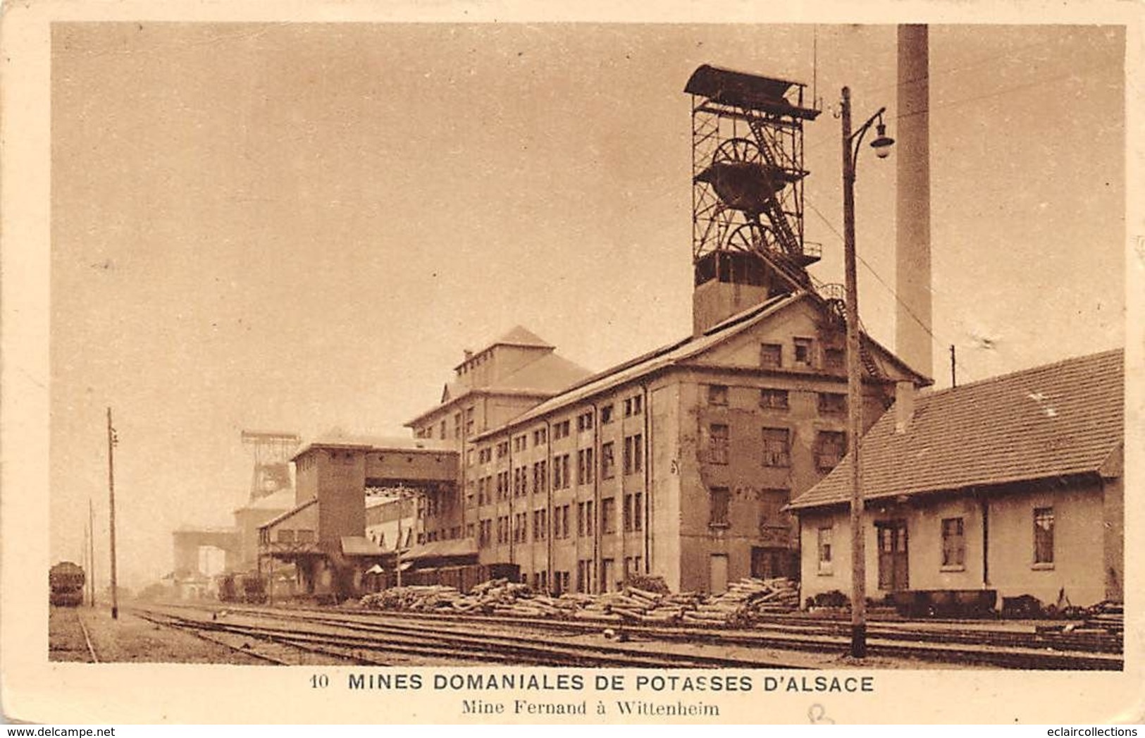 Wittenheim        68     Mines De Potasse .Mine Fernand    (voir Scan) - Wittenheim