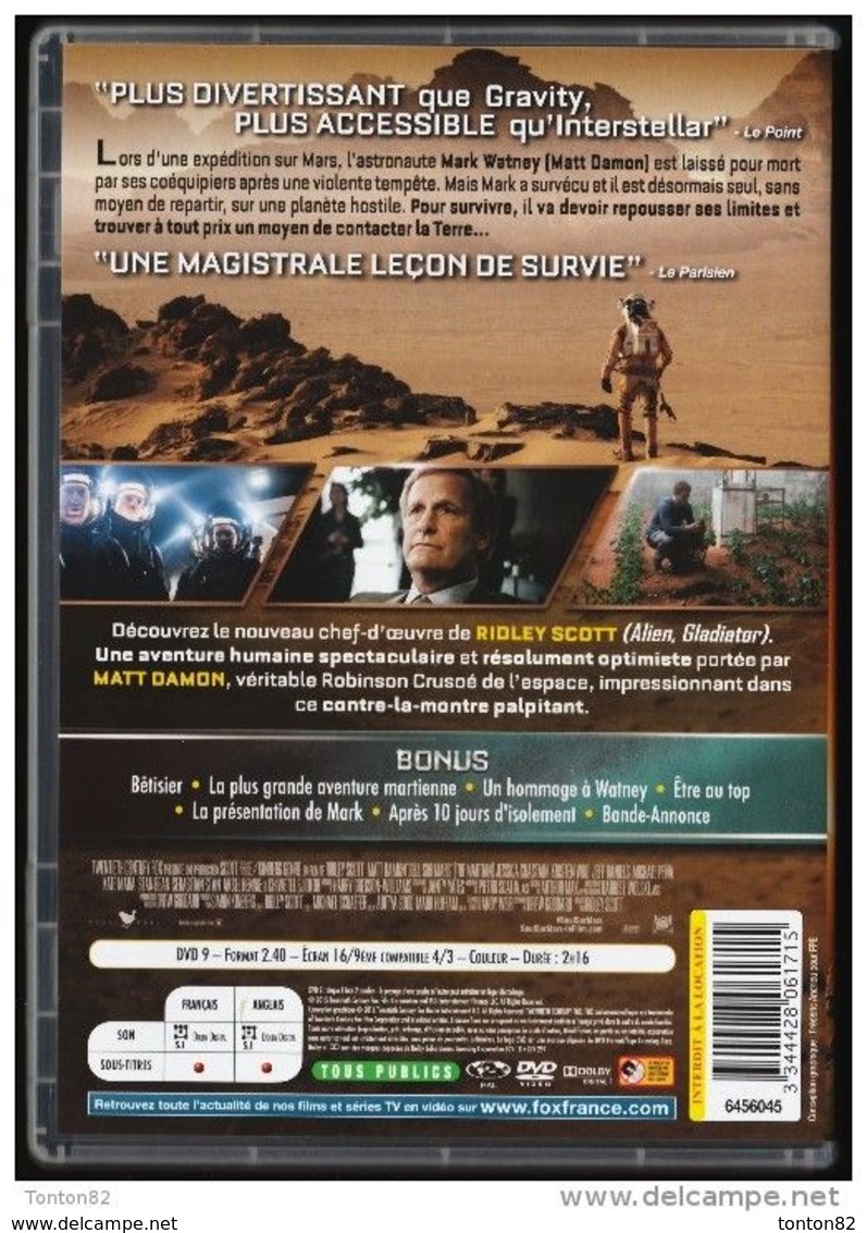 Seul Sur Mars - Un Film De  Ridley Scott - Matt Damon . - Fantascienza E Fanstasy