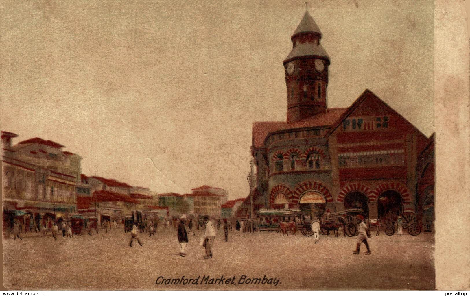 INDIA // INDE. BOMBAY. CRAROTORD MARKET - Inde