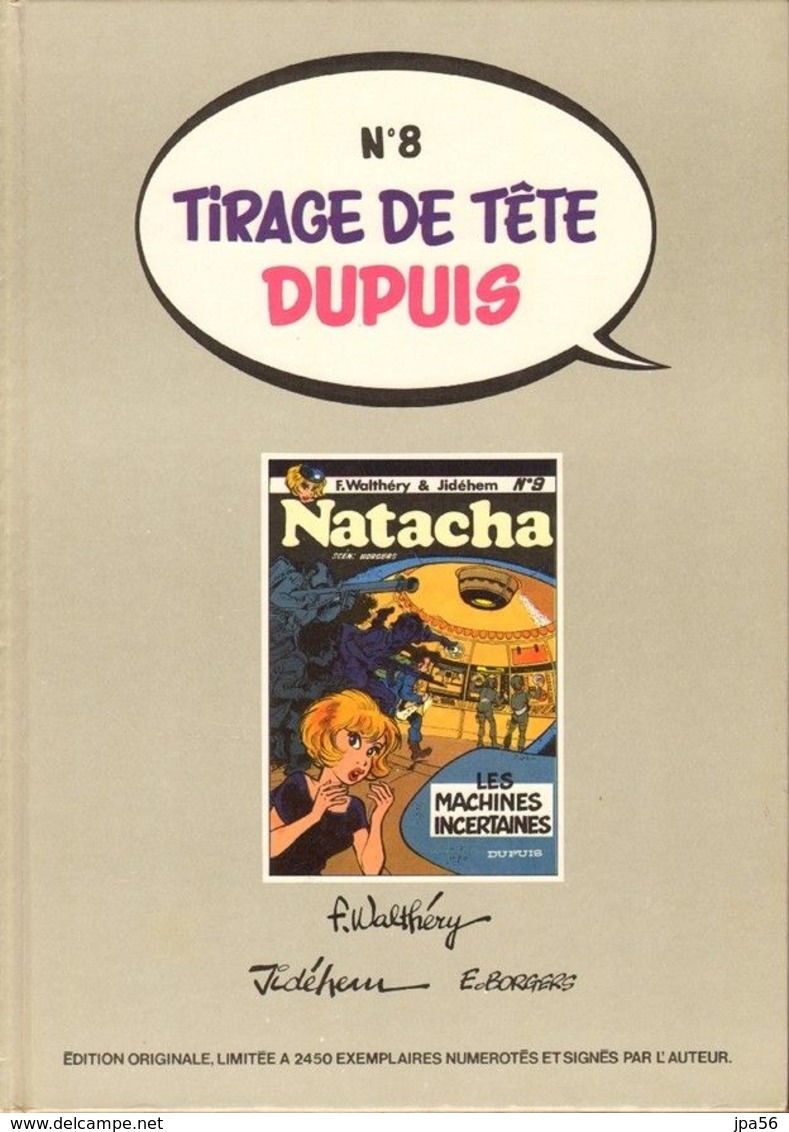 Walthéry Jidéhem Borgers Natacha N°9 Les Machines Incertaines - Natacha