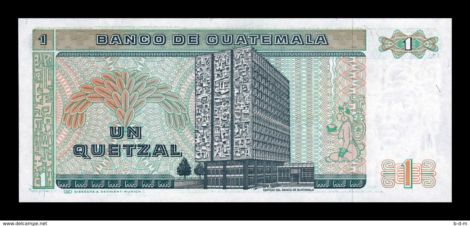 Guatemala 1 Quetzal 1988 Pick 66 SC UNC - Guatemala