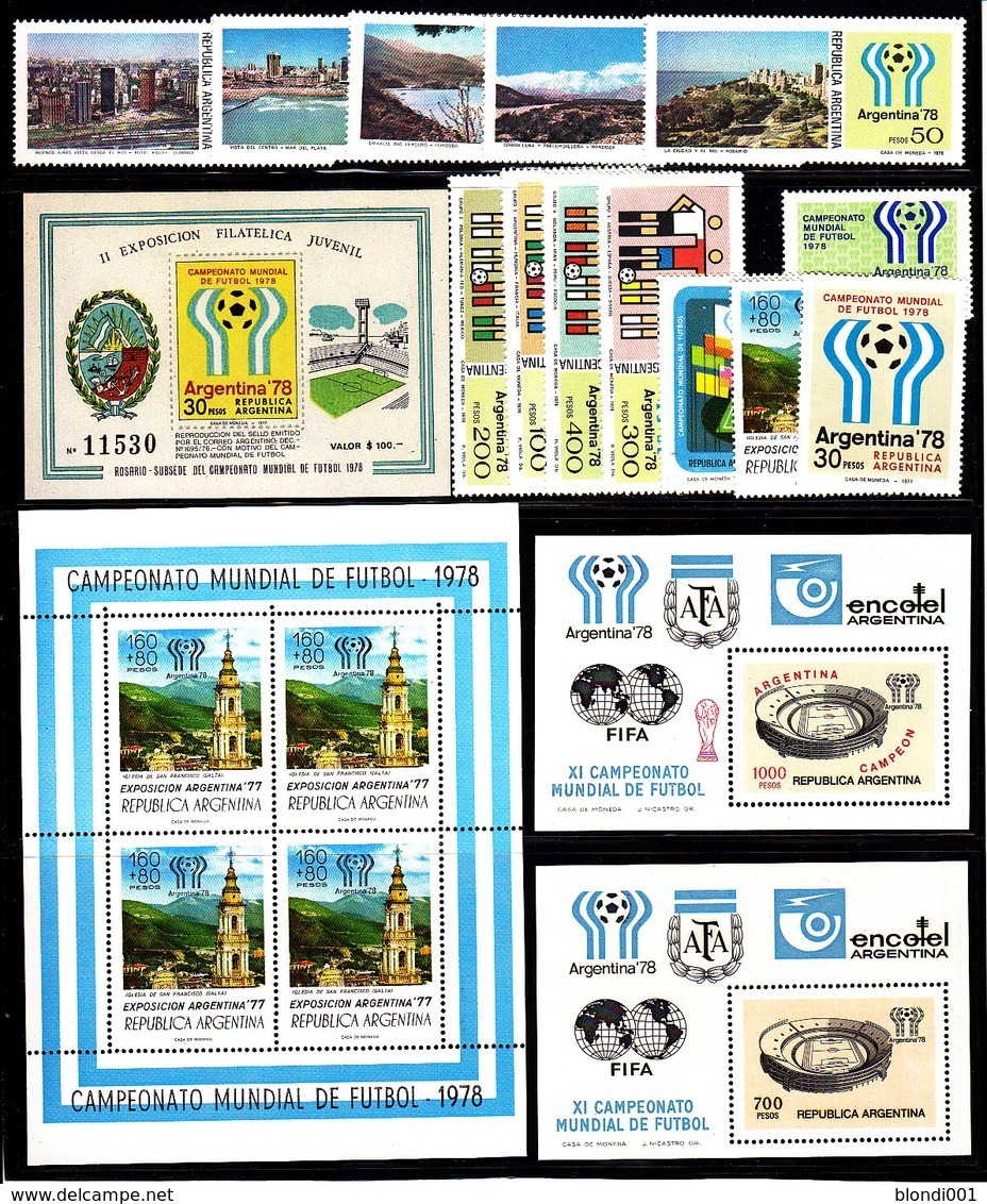 Soccer World Cup 1978 - Football - ARGENTINA - LOT MNH - 1978 – Argentine