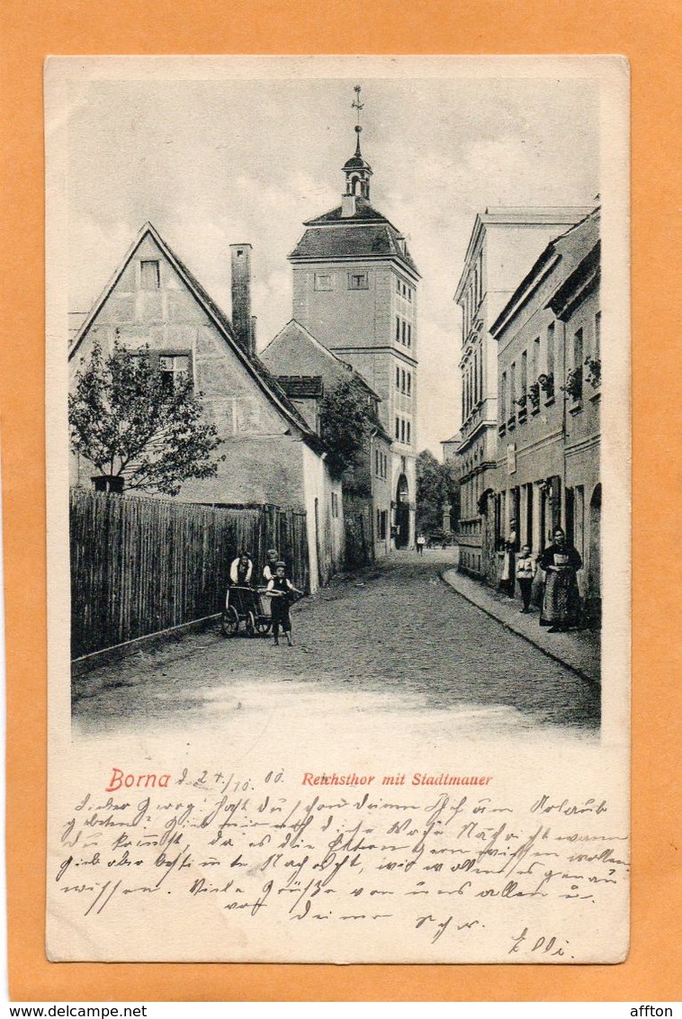 Borna Germany 1900 Postcard - Borna