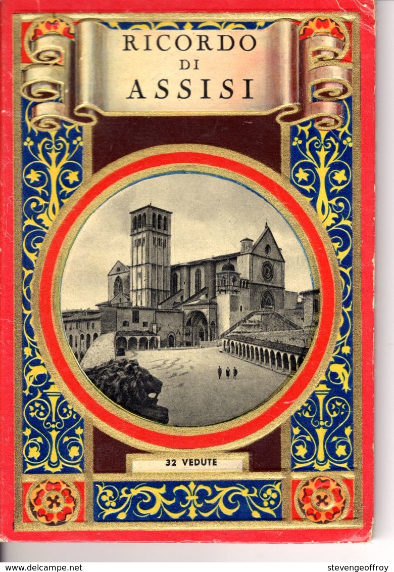 Ricordo Di Assisi 32 Vedute Monument 1950 - Collections