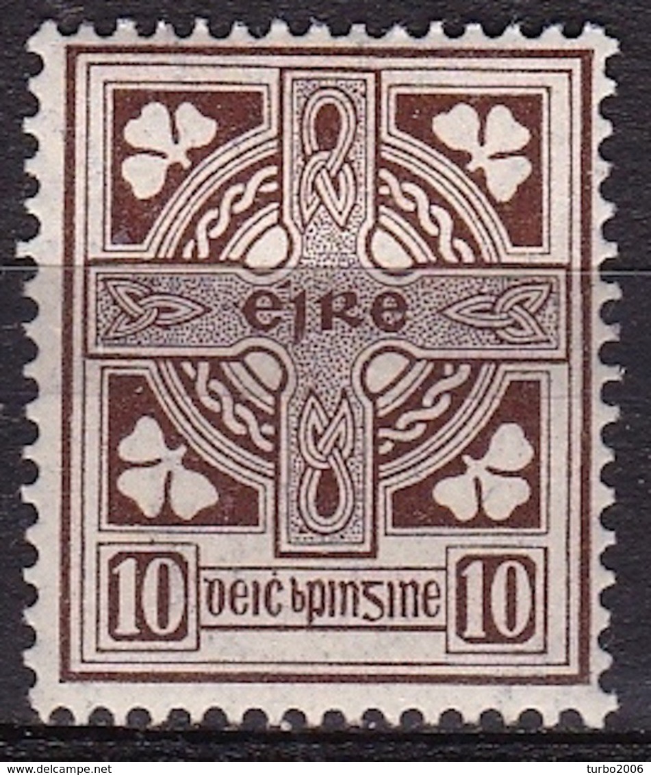 IRELAND EIRE 1922 National Symbols WM 1 10 Pg Brown Michel 50 A MH - Ungebraucht