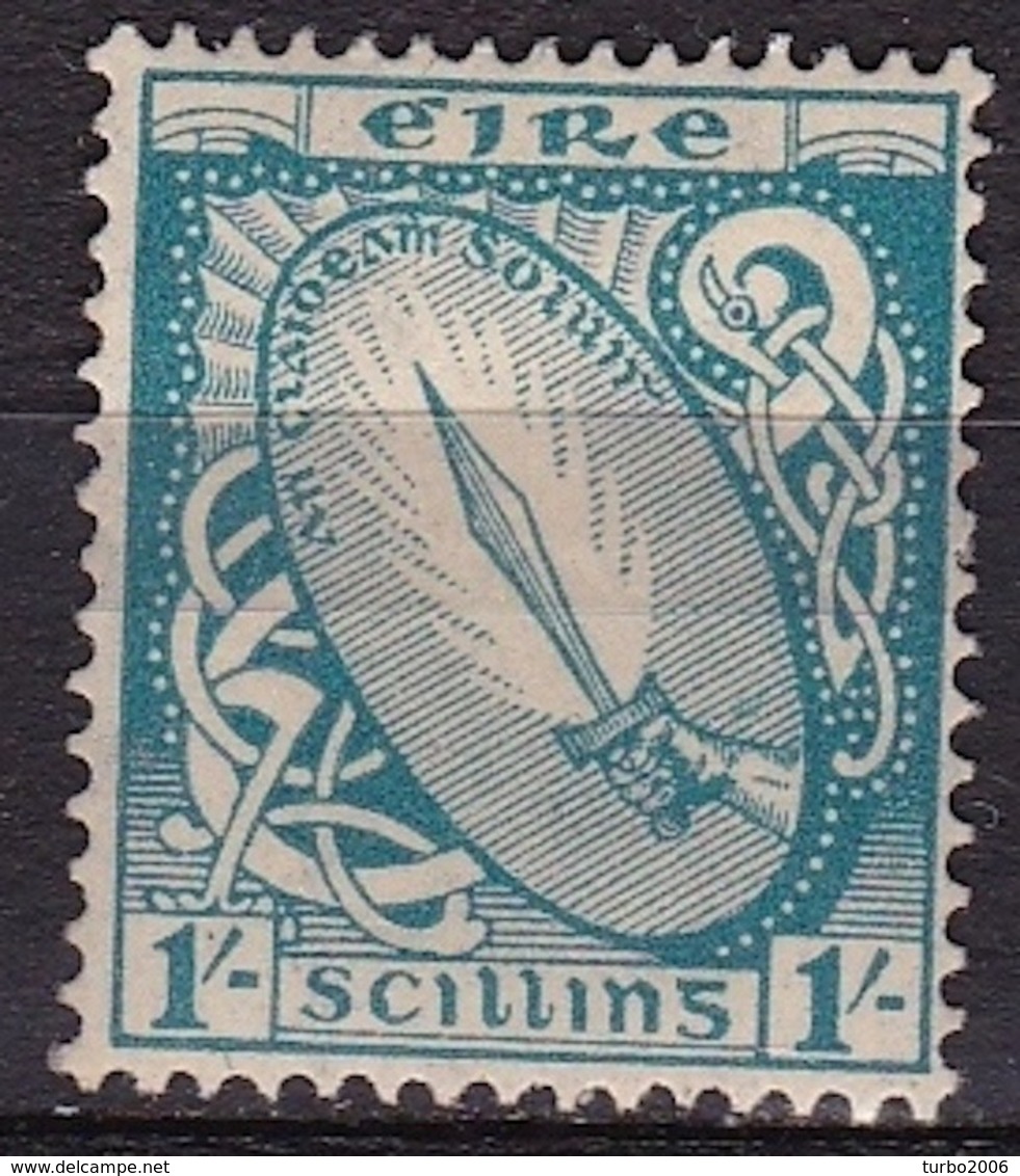 IRELAND EIRE 1922 National Symbols WM 1 1 Sc Skyblue Michel 51 A MH - Neufs