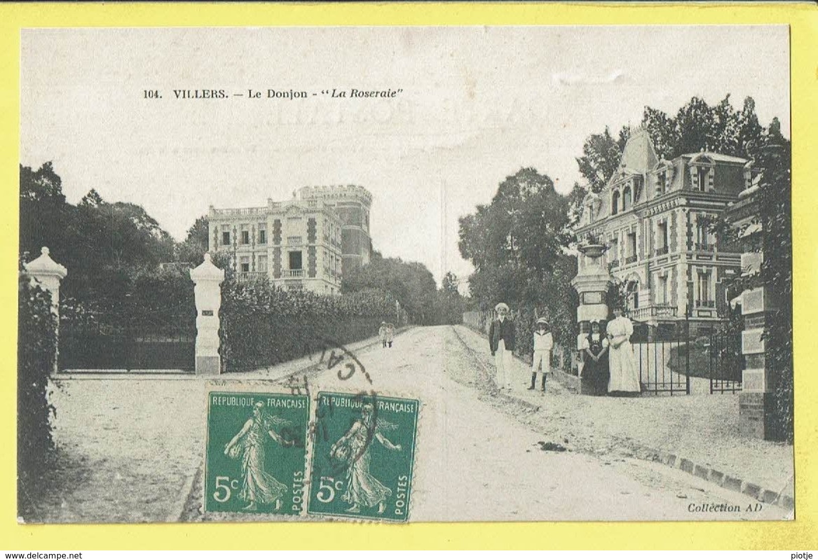 * Villers Sur Mer (Dép 14 - Calvados - France) * (Collection AD, Nr 104) Le Donjon, La Roseraie, Animée, Chateau, Old - Villers Sur Mer