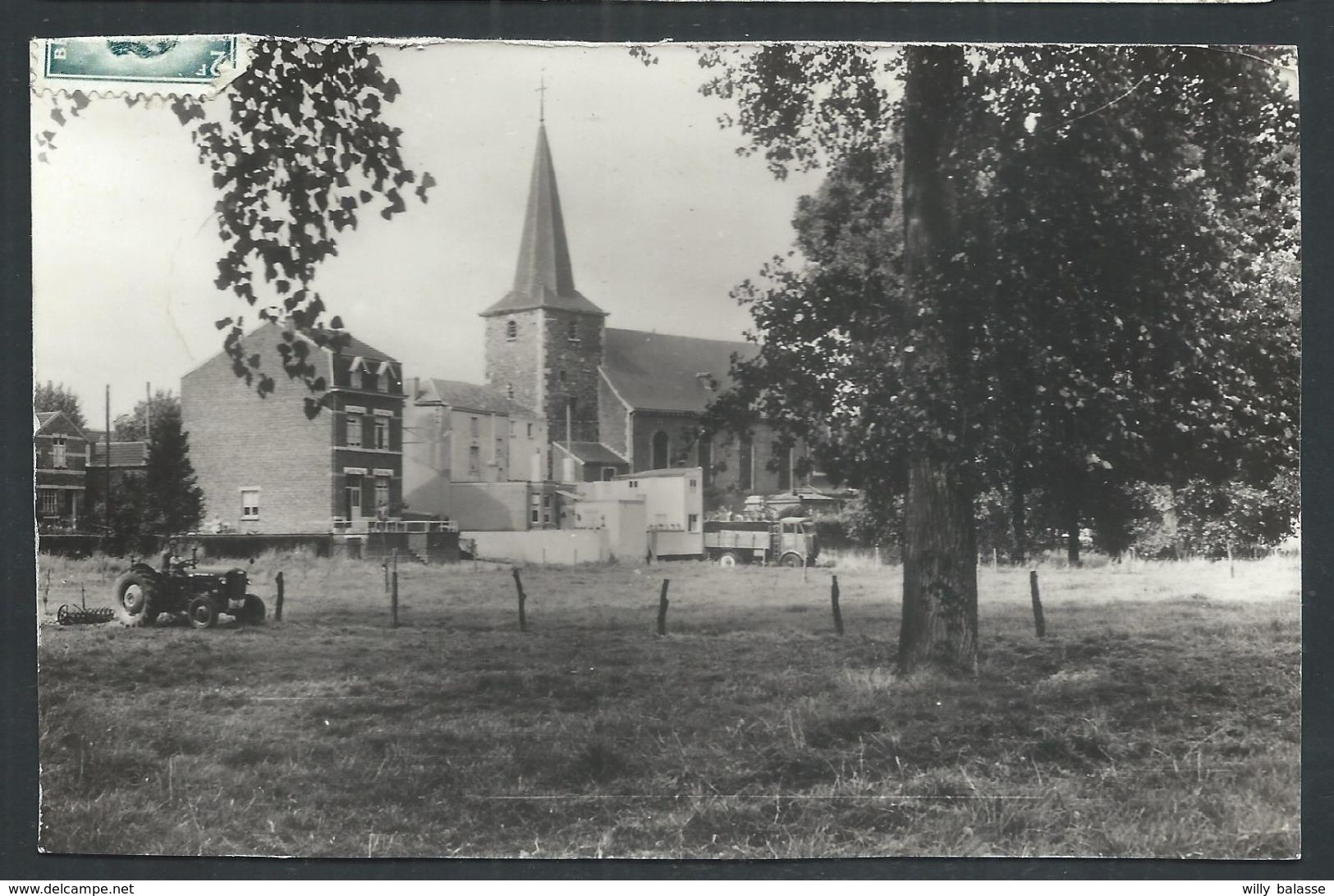 +++ CPA - HERMALLE SOUS ARGENTEAU - Oupeye - L'Eglise Paroissiale Vue Du Gravier  // - Oupeye