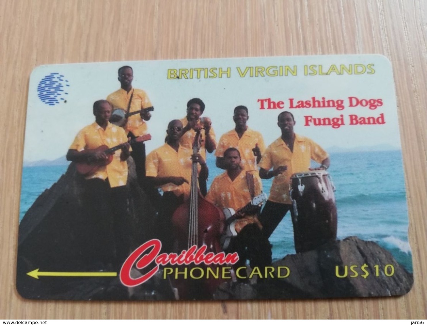 BRITSCH VIRGIN ISLANDS  US$ 10  BVI-103D   LAHING DOGS       103CBVD     Fine Used Card   ** 2670** - Vierges (îles)