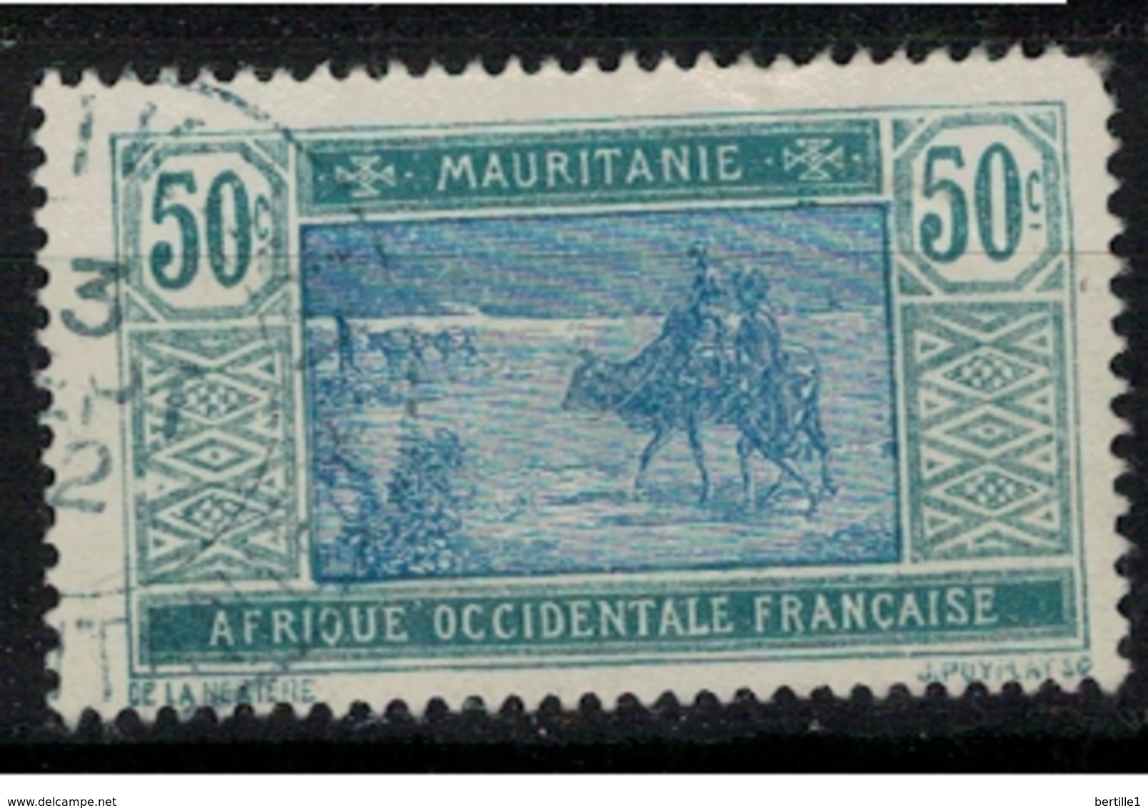 MAURITANIE   N°  YVERT  : 46 ( 3 )   OBLITERE       ( Ob   7/ 51 ) - Used Stamps