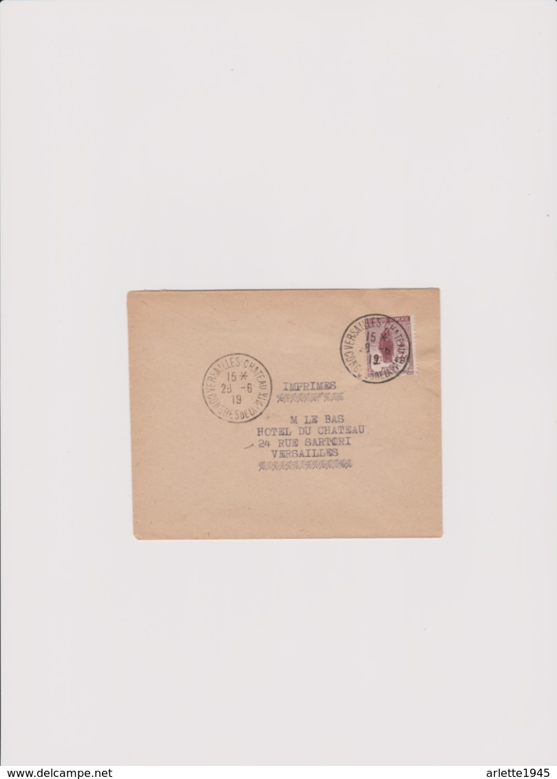 LETTRE TIMBRE N° 148 CONGRES DE LA PAIX VERSAILLES CHATEAU Pour VERSAILLES 28 06 1919 - 1877-1920: Semi Modern Period