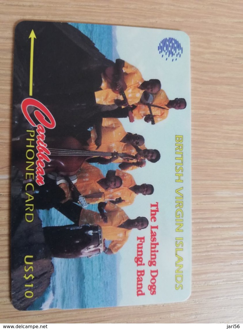 BRITSCH VIRGIN ISLANDS  US$ 10  BVI-143D   LASHING DOGS    143CBVD     Fine Used Card   ** 2684** - Virgin Islands