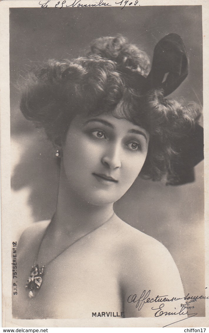 CPA  FEMME Artiste  MARVILLE   Reutlinger  1902 - Entertainers