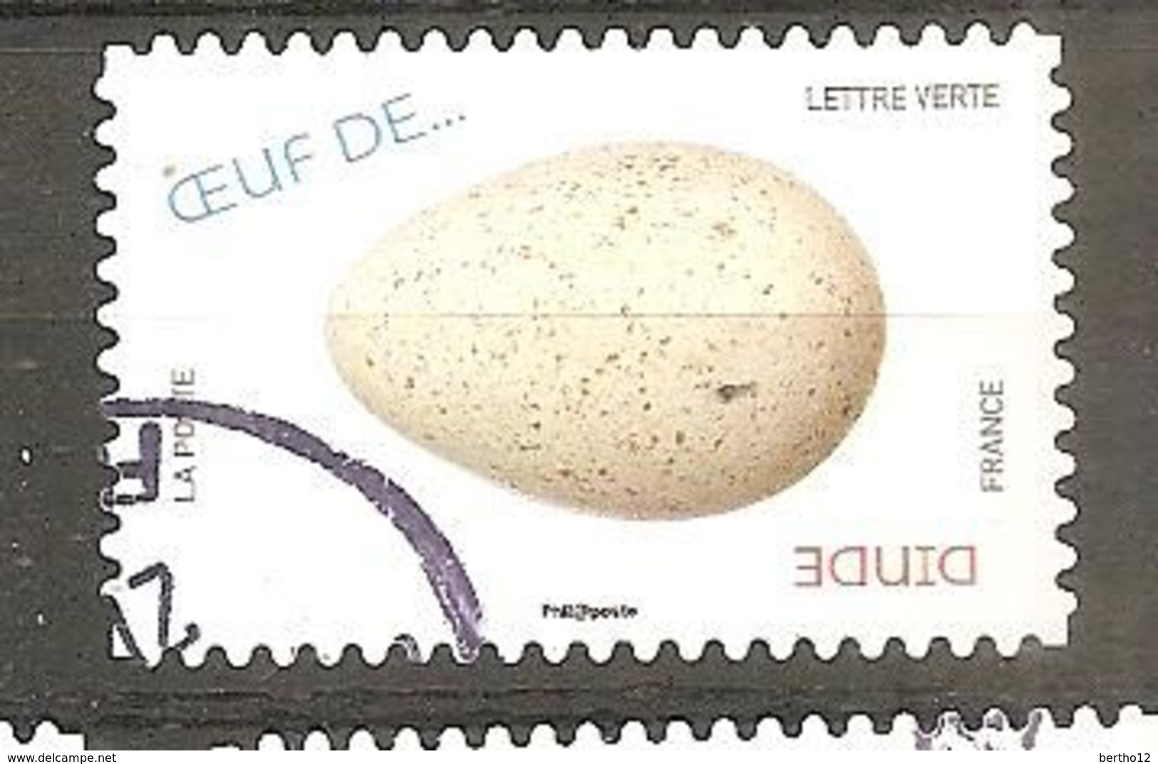 FRANCE 2020 Y T N ° 1??? Oblitéré CACHET ROND Les Oeufs - Used Stamps