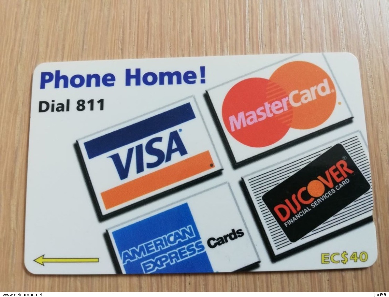 ST LUCIA    $ 40   CABLE & WIRELESS  STL-183B  PHONE HOME VISA/MASTERCARD  183CSLB       Fine Used Card ** 2702** - St. Lucia