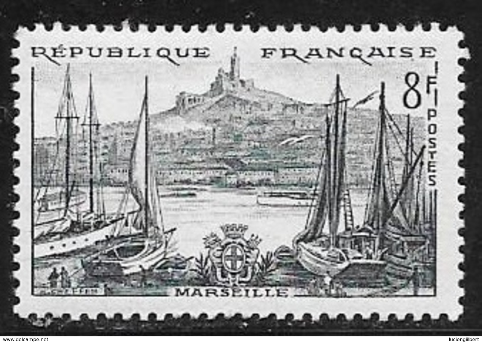 N° 1037   FRANCE  -  NEUF  -   MARSEILLE LE VIEUX PORT  -  1955 - Neufs