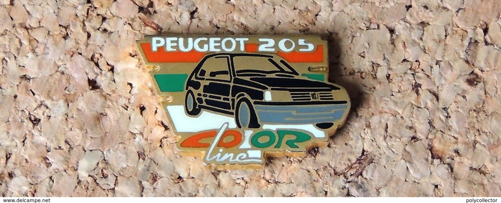 Pin's PEUGEOT 205 Color Line  - émaillé à Froid époxy - Fabricant HELIUM Paris - Peugeot