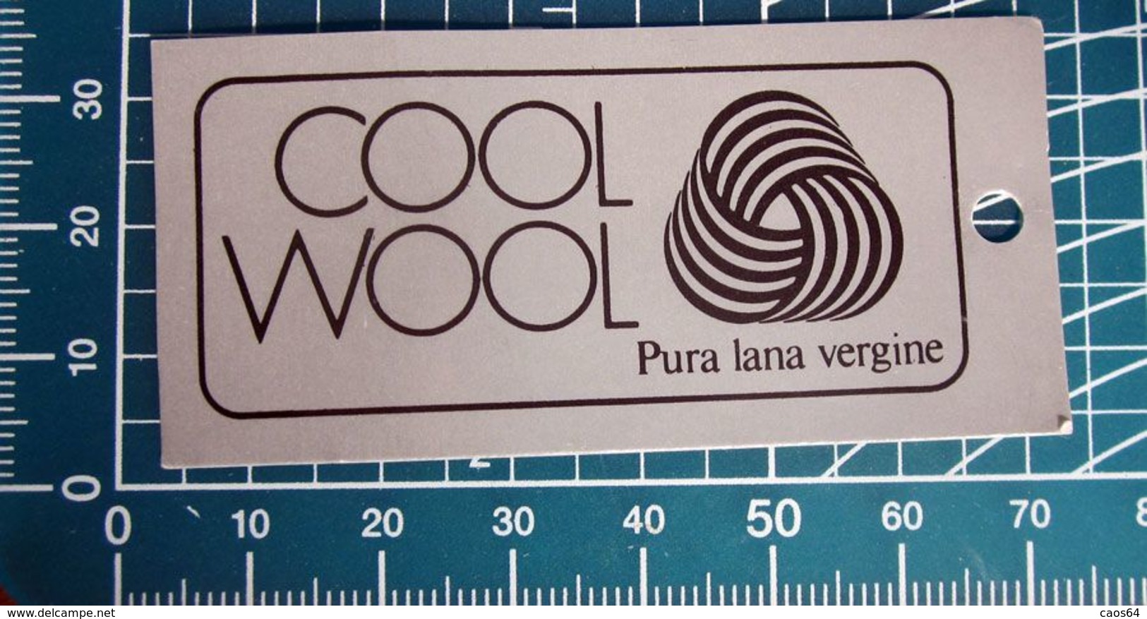 COOL WOOL PURA LANA VERGINE ETICHETTA CARTONE ORIGINAL - Other & Unclassified