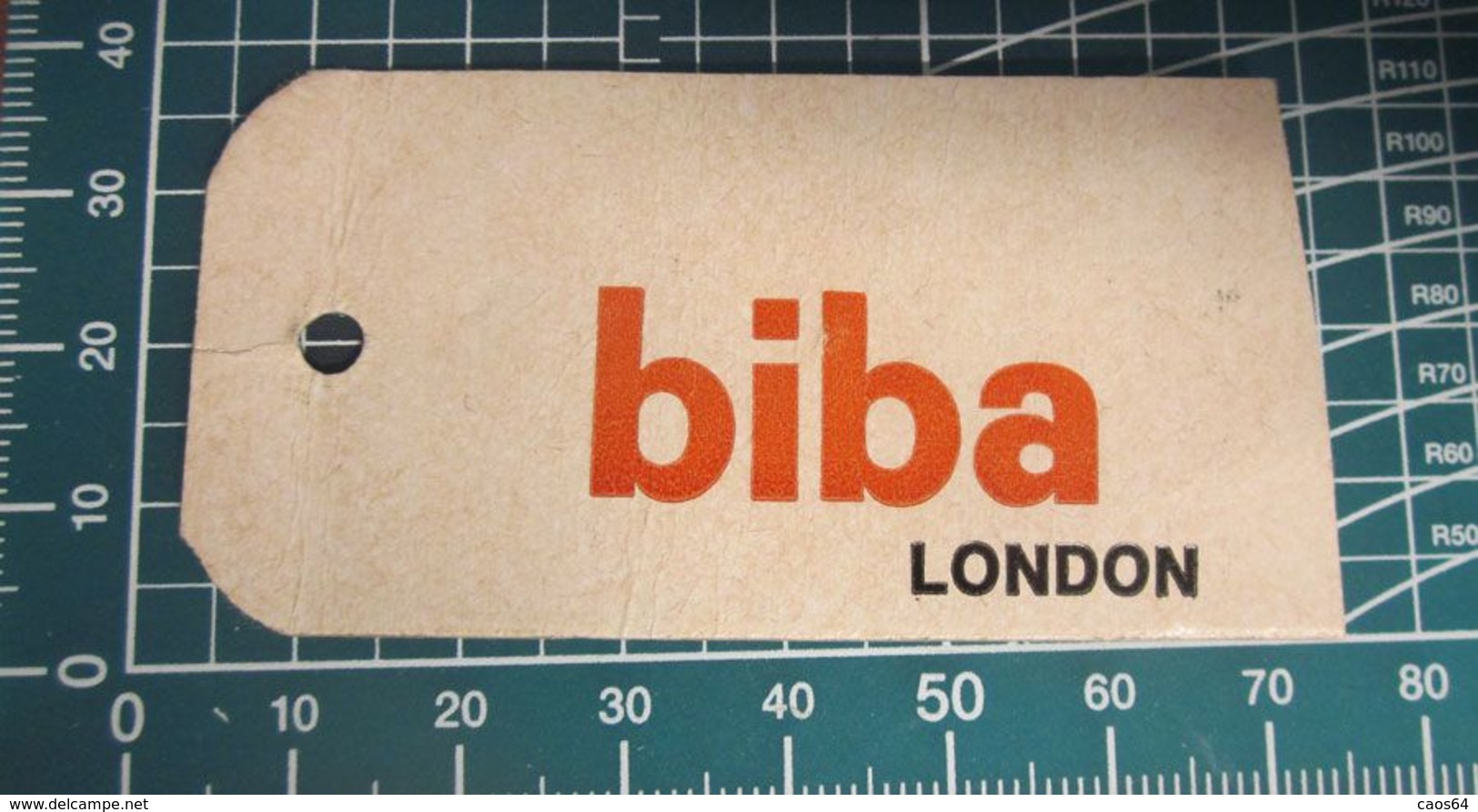 BIBA LONDON  ETICHETTA CARTONE ORIGINAL - Autres & Non Classés