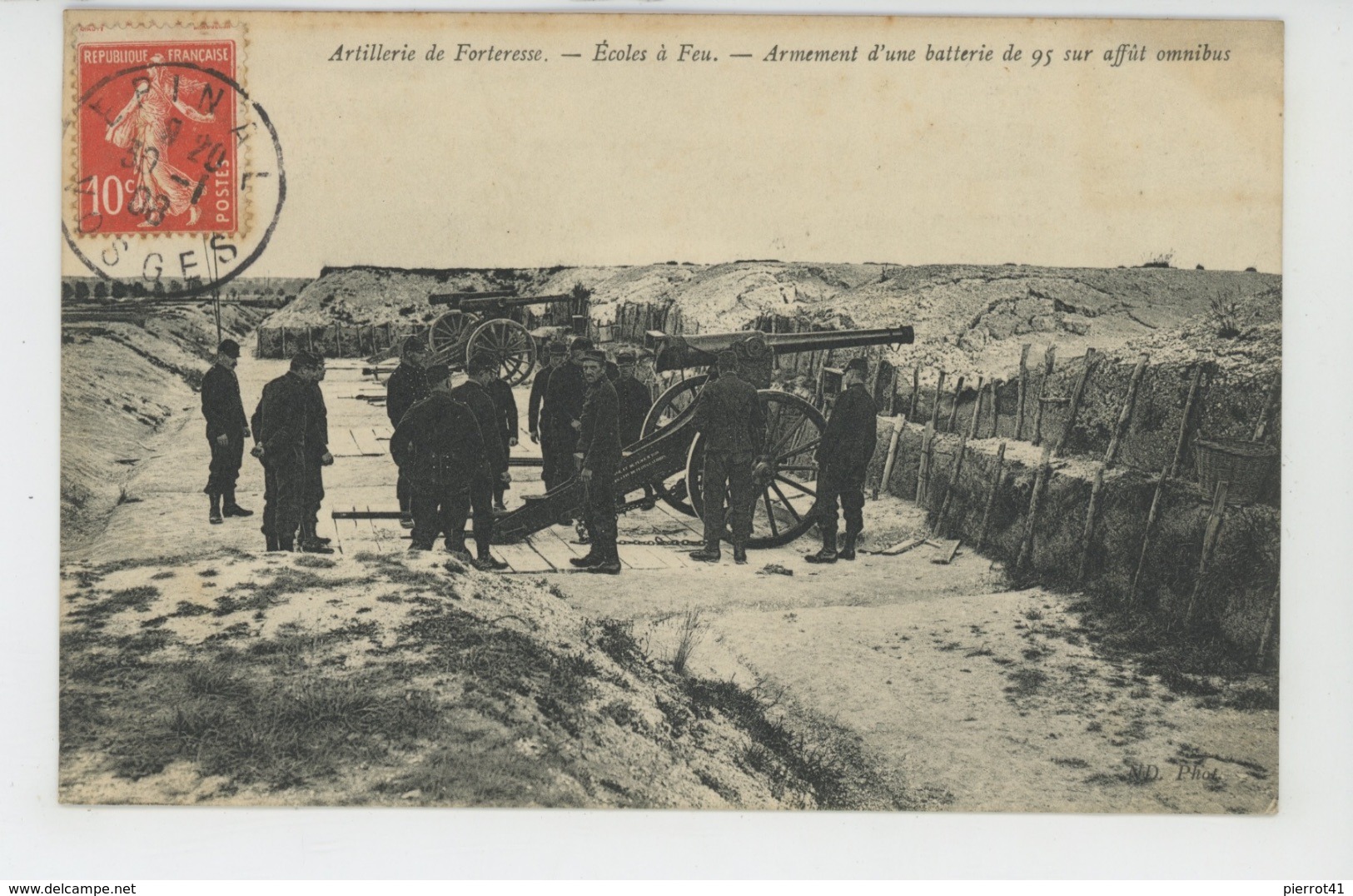 EPINAL - MILITARIA - Artillerie De Forteresse - Ecoles à Feu - Armement D'une Batterie De 95 Sur Affût Omnibus - Epinal