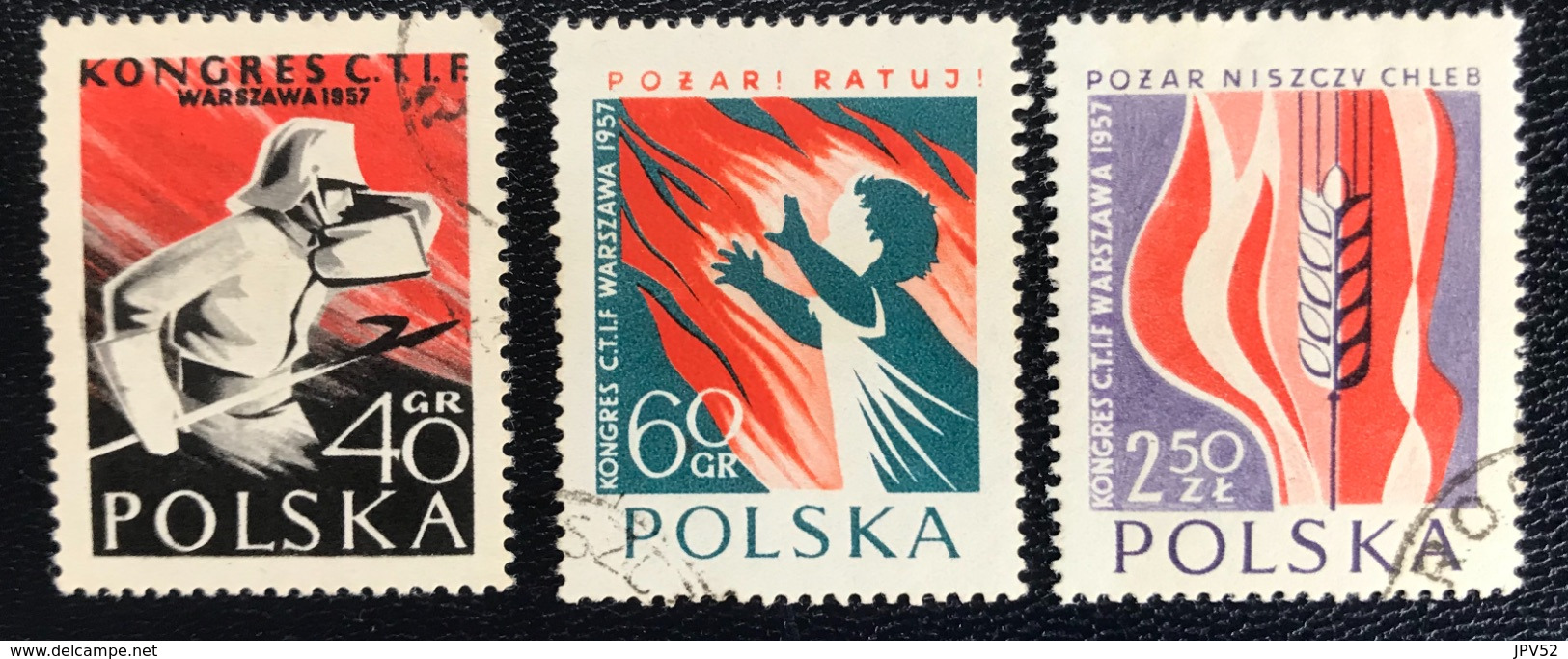 Polska - Poland - Polen - P1/12 - (°)used - 1957 - Internatioanal Congres CTIF - Michel Nr. 1025#1027 - Used Stamps