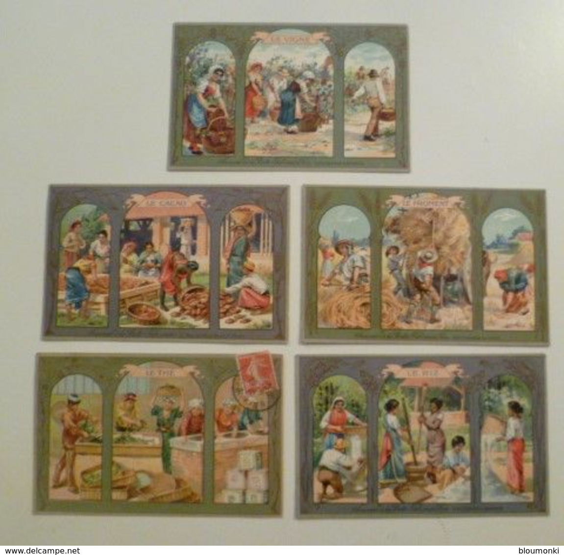 CPA / Lot De 5 Cartes Postales Anciennes Publicitaires / Souvenir De La Belle Jardinière - Werbepostkarten