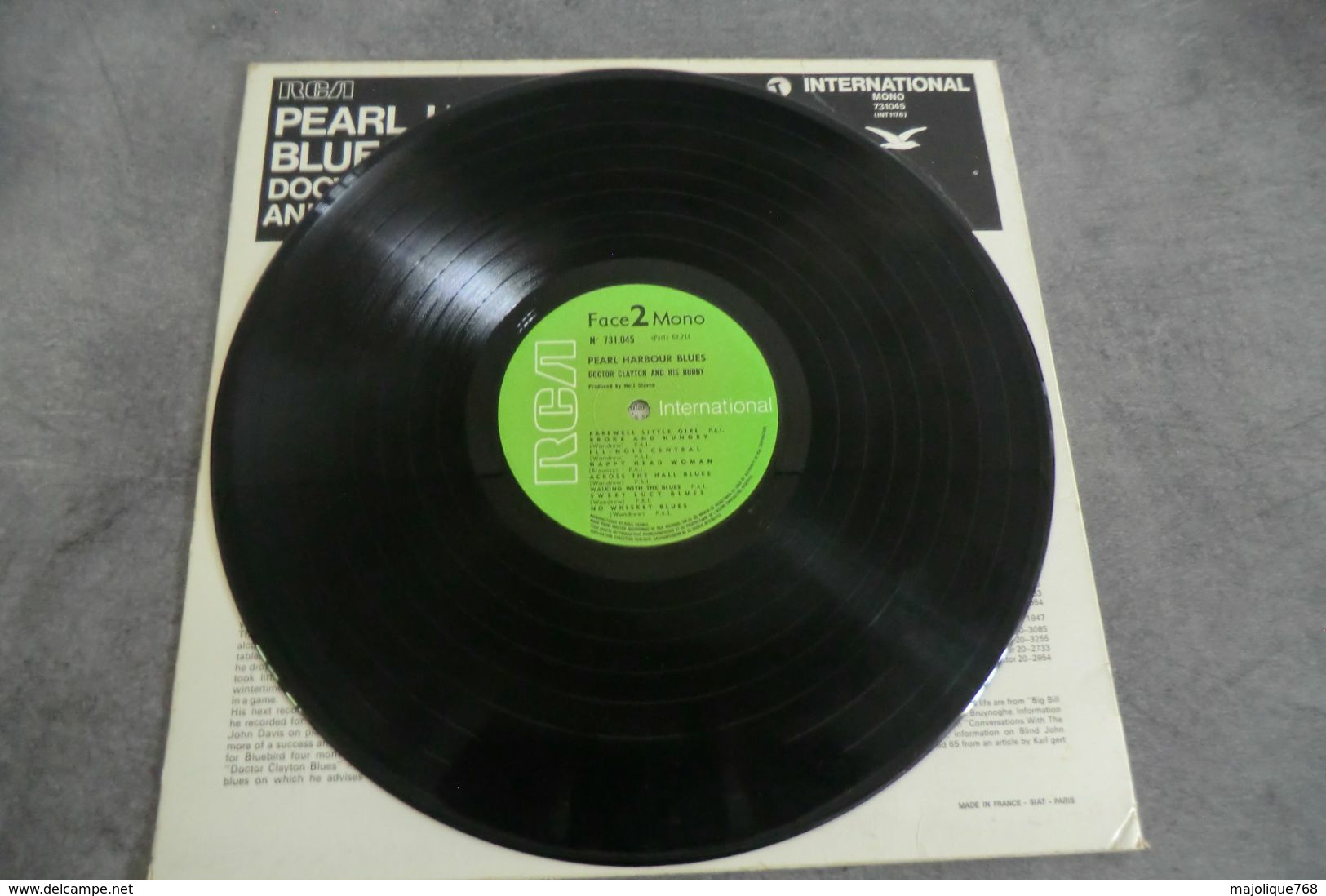 Disque - Docteur Clayton & His Buddy - Pearl Harbour Blues - RCA International 731045 MONO - 1970 UK - Blues