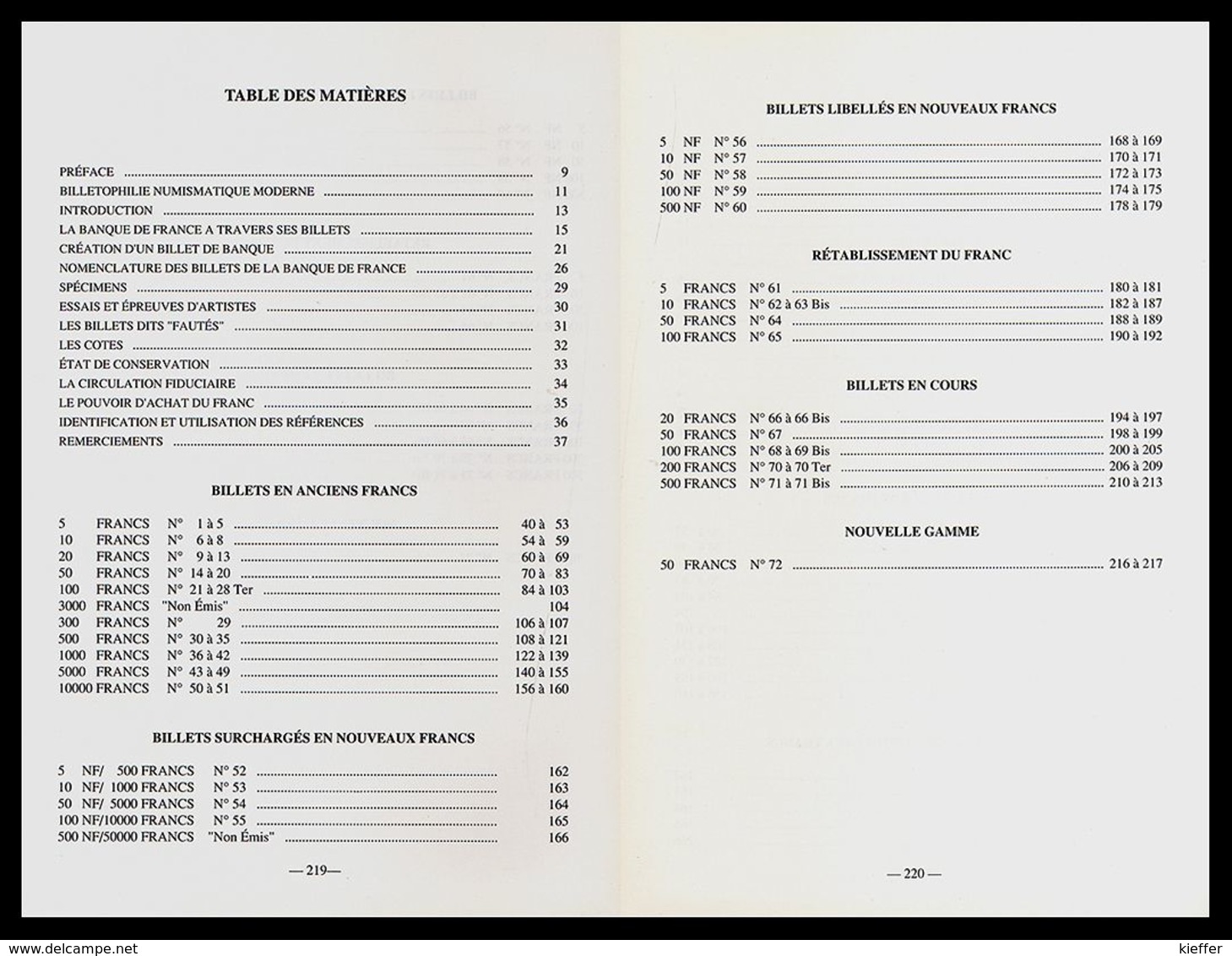 Billets Français Du 20e Siècle - C. Fayette - 1994 - Boeken & Software