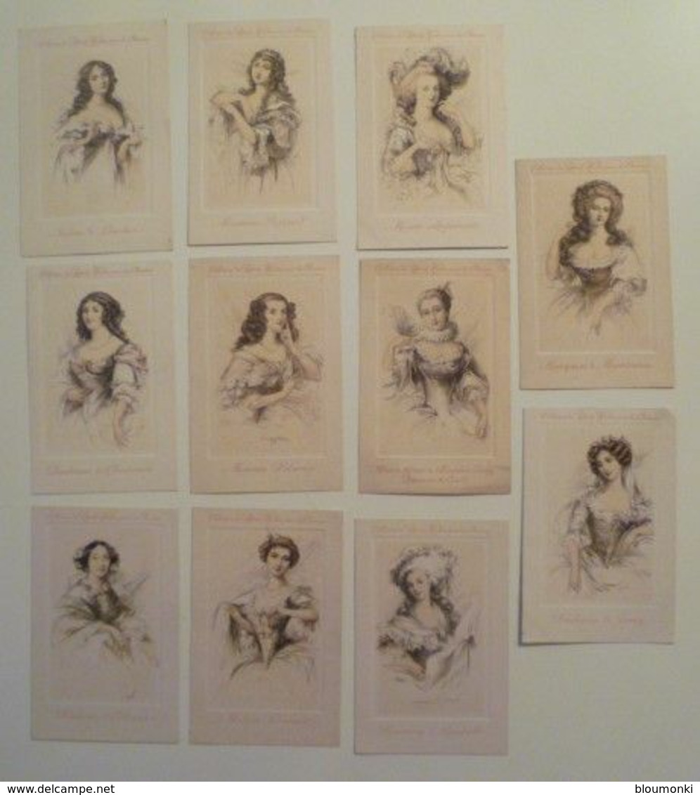 CPA / Lot De 11 Cartes Postales Anciennes Publicitaires / Collection Femmes Célebres PETROLE HAHN - Reclame