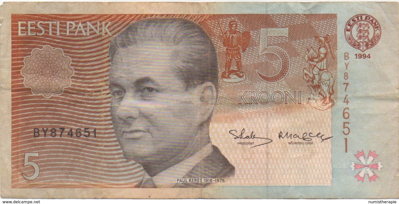 Estonie Estonia : 5 Krooni 1994 - Estonia