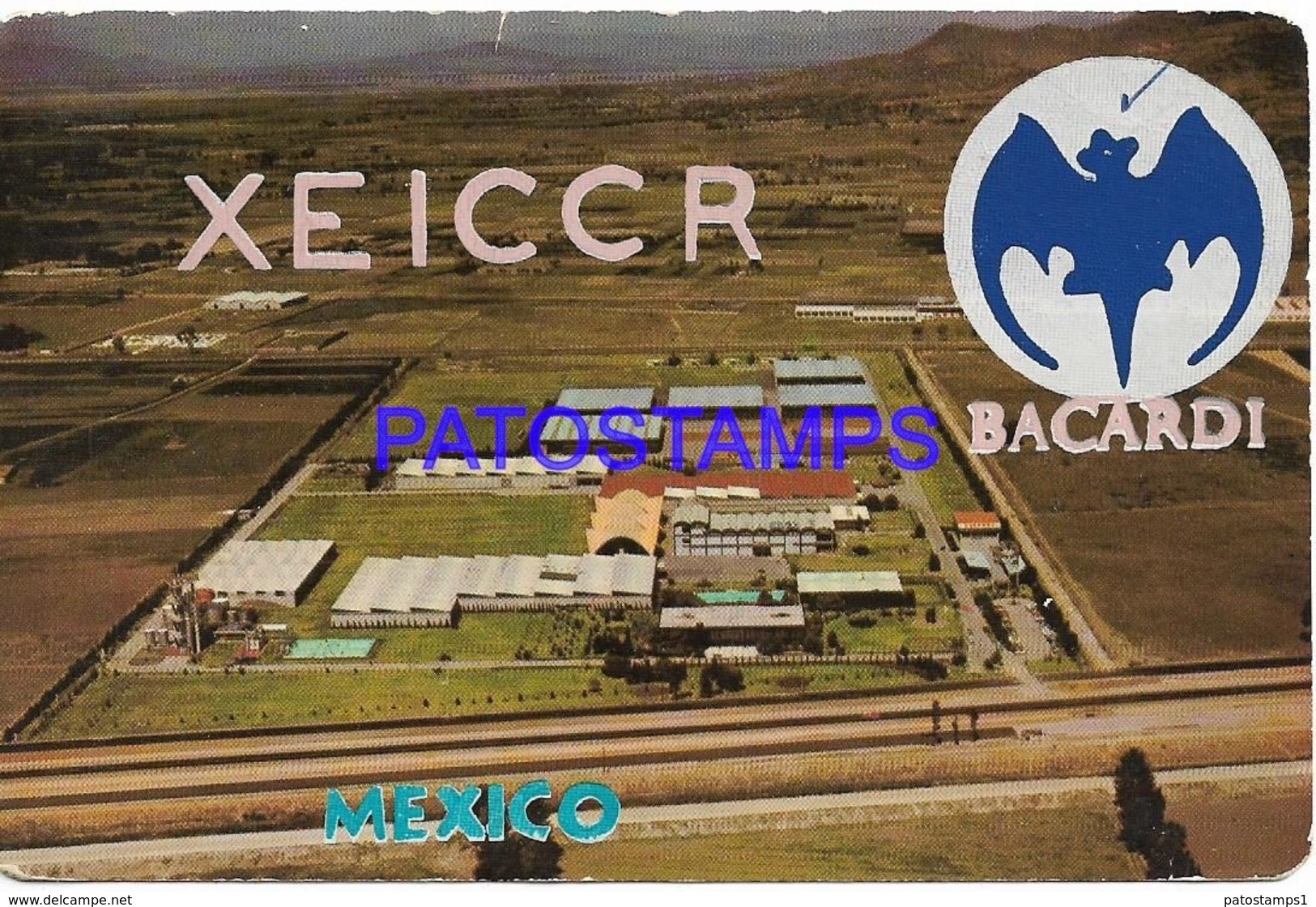 138062 MEXICO TULTITLAN PUBLICITY BACARDI DESTILERIA Y PLANTA POSTAL POSTCARD - Mexico