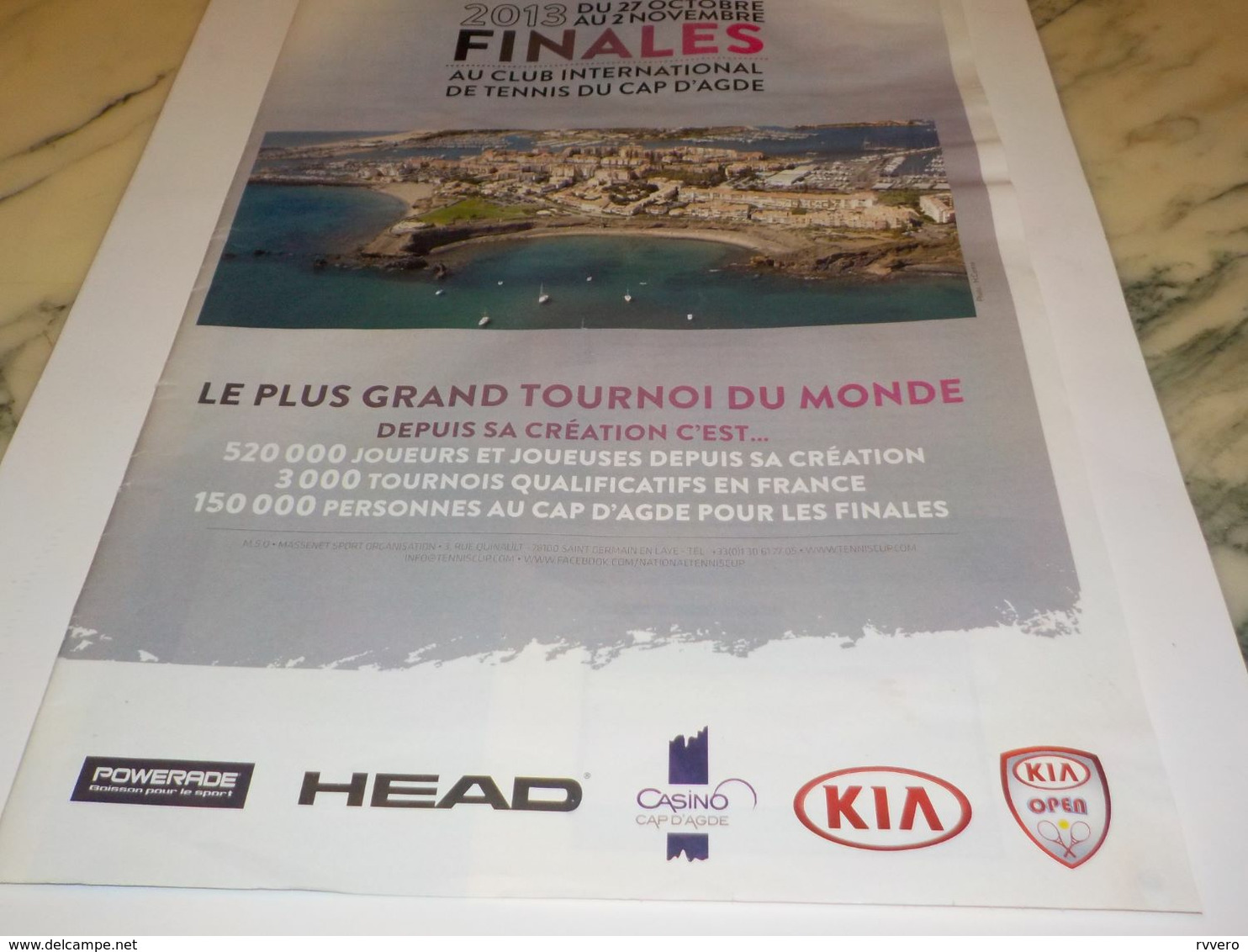 ANCIENNE PUBLICITE FINALE CLUB INTERNATIONAL CAP D AGDE 2013 - Other & Unclassified