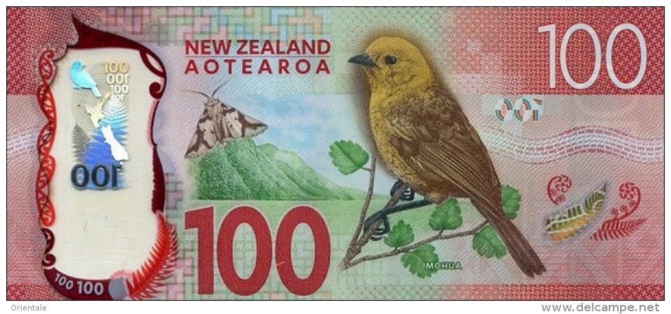 NEW ZEALAND P. 195 100 D 2016 UNC - New Zealand