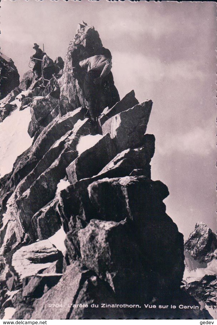 Alpinismes, Escalade De L'Arête Du Zinalrothorn (2704) 10x15 - Bergsteigen