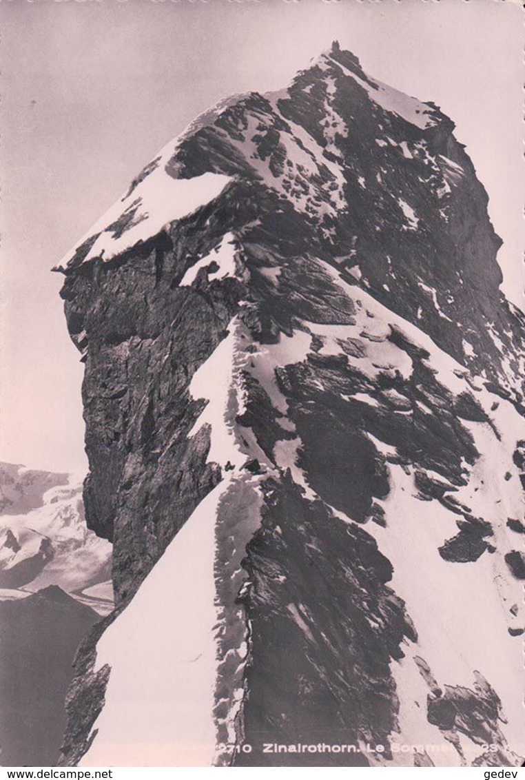 Alpinisme, Alpinistes Au Sommet Du Zinalrothorn (2710) 10x15 - Climbing