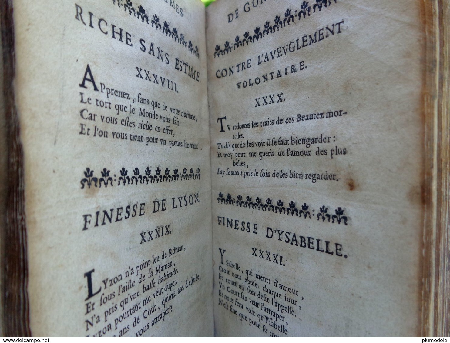 EO 1657 LES EPIGRAMMES DE GOMBAULD Divisées En Trois Livres . à PARIS Chez AUGUSTIN COURBE - Jusque 1700