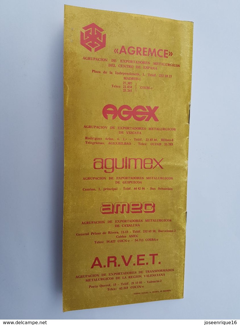 AGREMCE, EXPORPORTADORES METALURGICOS DE ESPAÑA, MISION URUGUAY ARGENTINA 1976