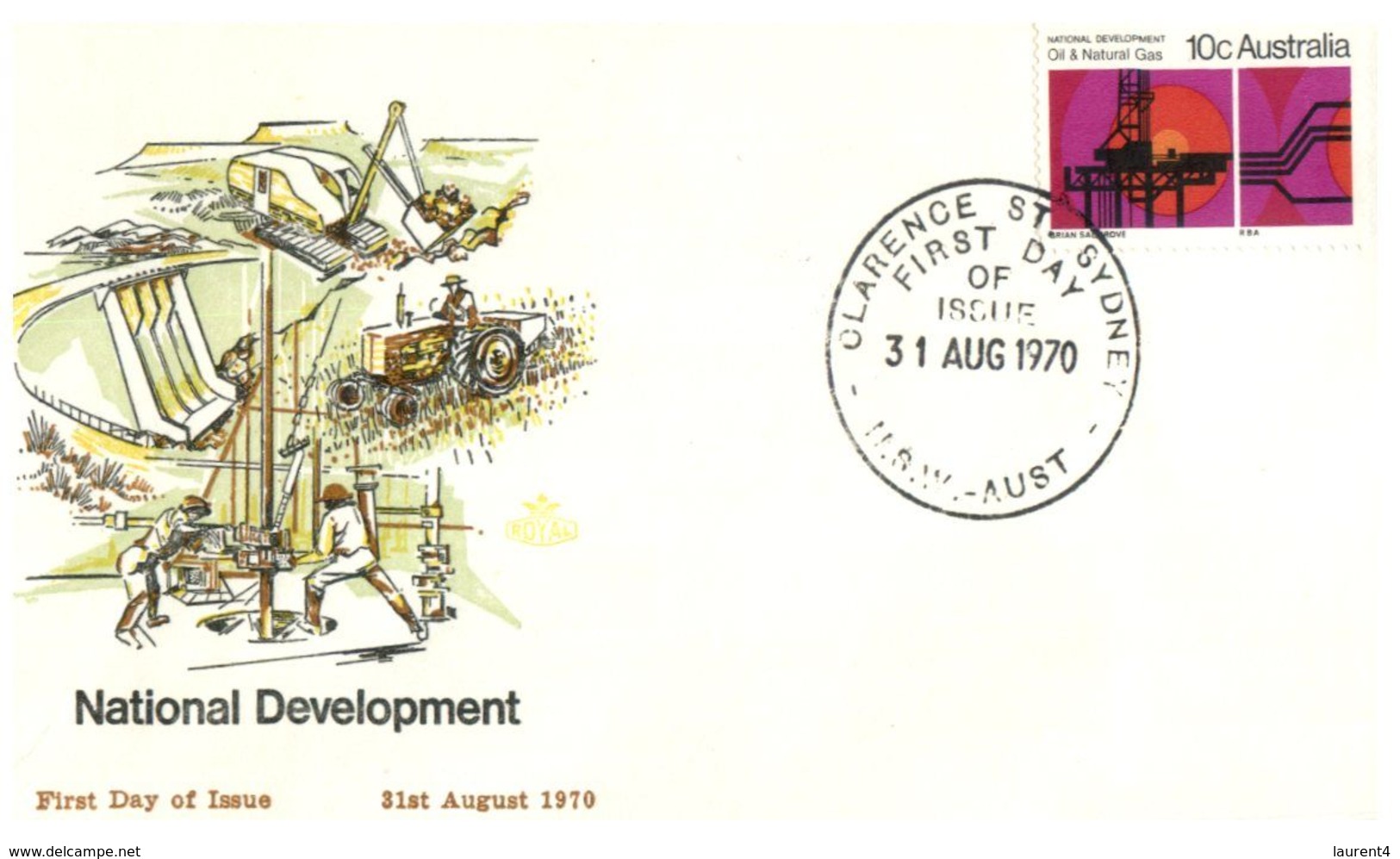 (D 19) Australia - 3 Cover - 1970 - National Development - Portomarken