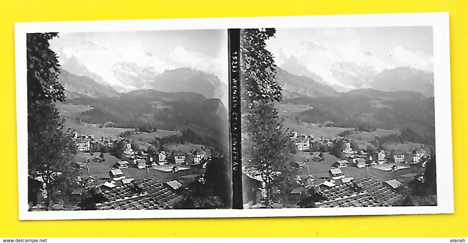 Vues Stéréos WENGEN Et La Jungfrau - Stereo-Photographie