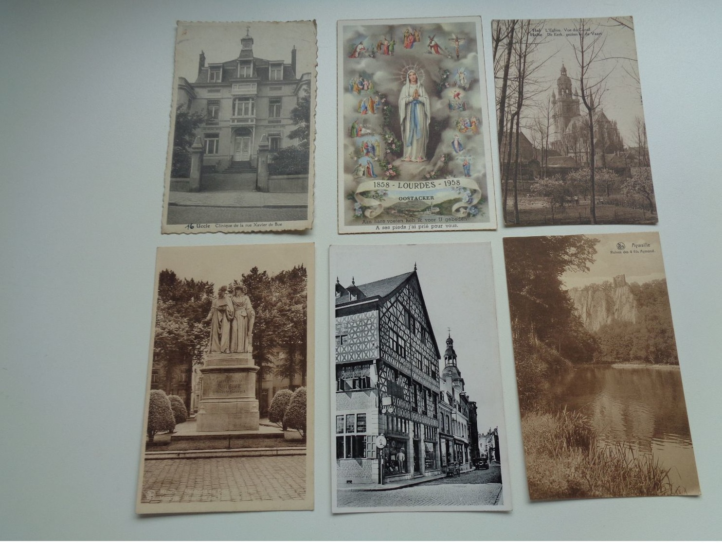 Lot de 60 cartes postales de Belgique         Lot van 60 postkaarten van België  - 60 scans