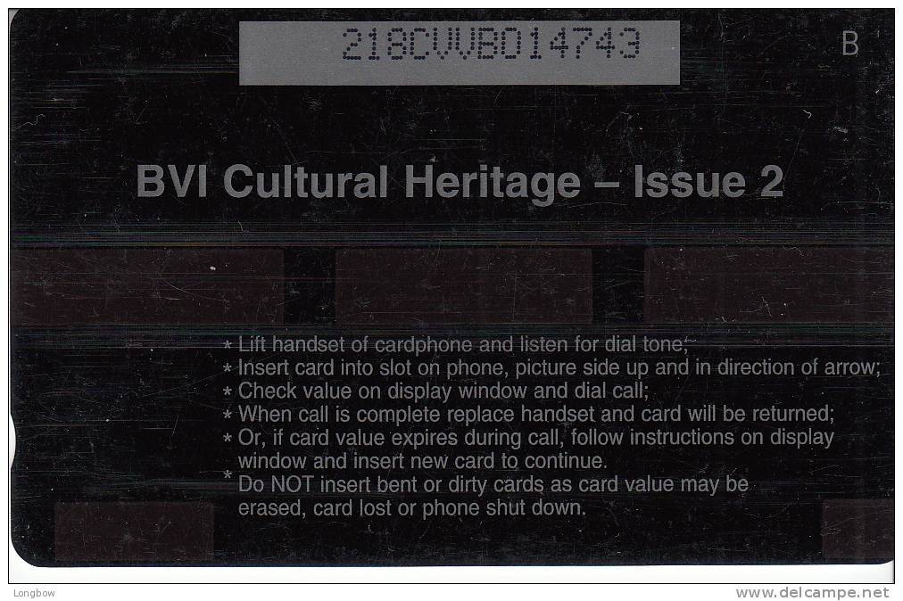 British Virgin Islands- 218CBVB - CULTURAL HERITAGE - Vierges (îles)